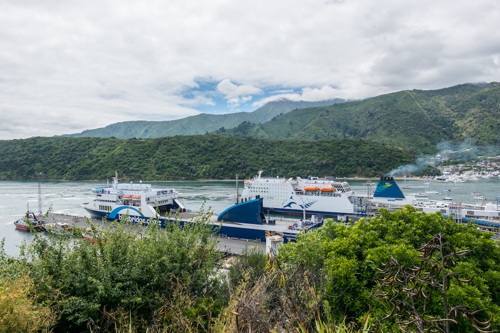 La traversée en ferry en Nouvelle-Zélande.